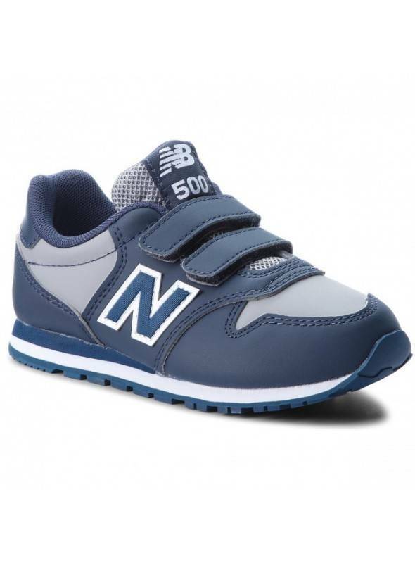 SCARPE NEW BALANCE BAMBINO KV500VBI BLY PELLE SCA 500 ORIGINALI SNEAKER STRAPPI